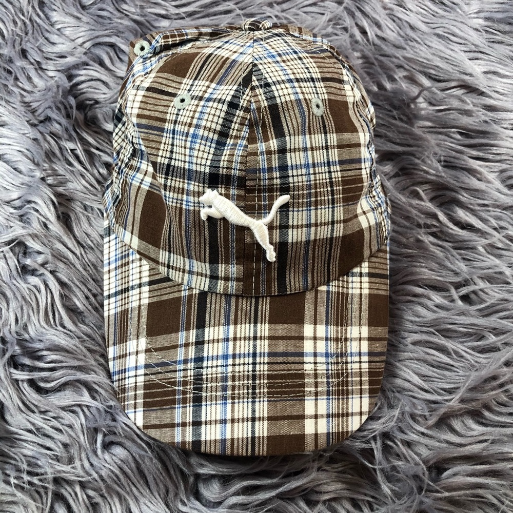 Puma checked Cap RARELY USED!🔥🔥🔥🔥
